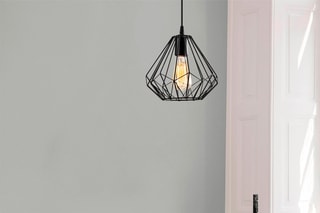 Candeeiro suspenso Diamond - Preto - 100 W