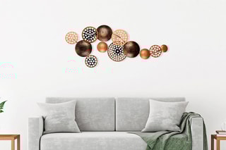 Décoration murale Cardone - 90 x 8 x 42 cm - Bronzé et doré