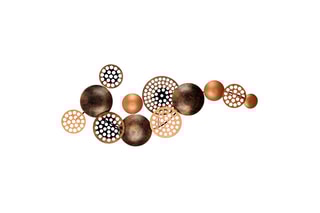 Décoration murale Cardone - 90 x 8 x 42 cm - Bronzé et doré