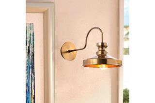 Aplique de parede - Dourado - 100 W