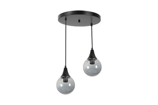 Candeeiro suspenso Afra 2 - Preto - 2 x 60 W