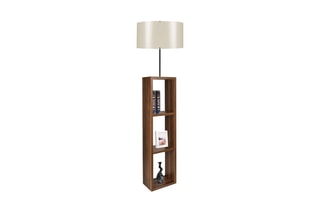 Candeeiro de prateleira Ayd - Creme e castanho - 60 W