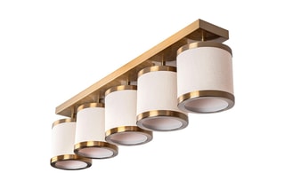 Candeeiro de teto Way - Dourado - 5 x 40 W