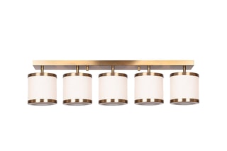 Candeeiro de teto Way - Dourado - 5 x 40 W