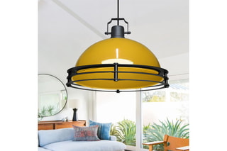 Candeeiro suspenso LED Ayd - Amarelo e preto - 15 W