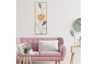 Decoração de parede - Bege -  32 x 5 x 90 cm