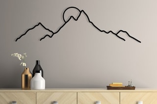 Décoration murale Ayers -  Noir - 100 x 29 cm