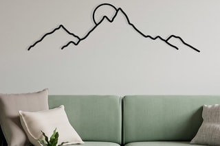 Décoration murale Ayers -  Noir - 100 x 29 cm