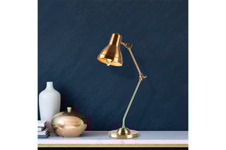Candeeiro de mesa - Dourado - 40 W