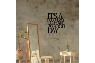 Decoração de parede Its A Good Day - Preto