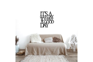 Decoração de parede Its A Good Day - Preto