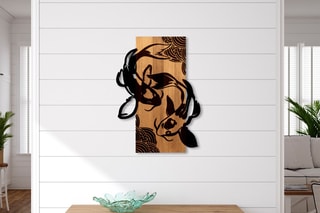 Decoração de parede Natural e preto