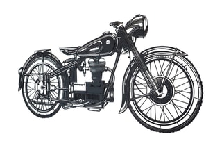 Décoration murale Cafe Racer - 100 x 47 cm - Noir