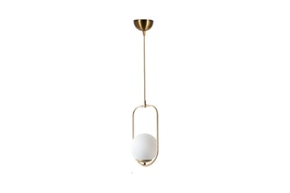 Candeeiro suspenso Ahy Tekeli Dourado e branco