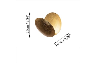 Aplique de parede LED - Dourado - 5 W