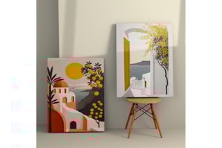 2 quadros - 70 x 50 cm