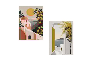 2 quadros - 70 x 50 cm