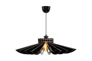 Candeeiro suspenso - Preto - 45-60 W