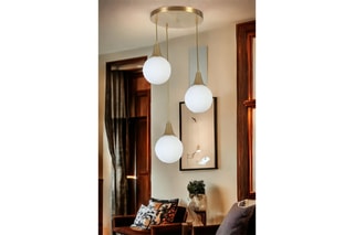 Candeeiro suspenso - Branco - 3 x 40 - 60 W