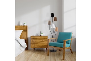 Lampadaire Bonibon - Noir et marron - 5 x 40 W - 160 cm
