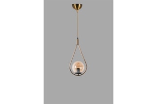 Candeeiro suspenso Damla Tekli - Dourado - 60 W