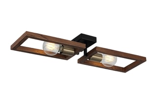 Candeeiro de madeira Era - Natural - 2 x 40 W