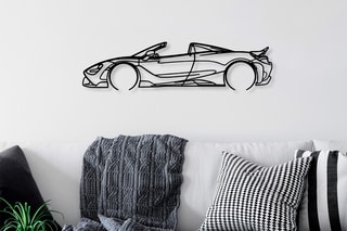 Decoração de parede eMcLaren 720S Silhouette - Preto - 70 x 17 x 0,15 cm