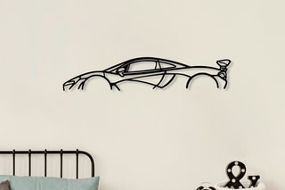 Decoração de parede Mclaren P1 Silhouette - Preto - 68 x 14 x 0,15 cm