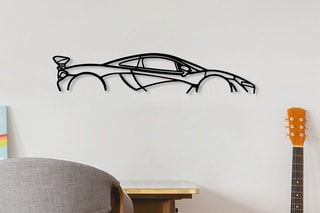Decoração de parede Mclaren P1 Silhouette - Preto - 68 x 14 x 0,15 cm