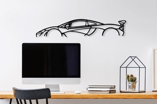 Decoração de parede Mclaren P1 Silhouette - Preto - 68 x 14 x 0,15 cm