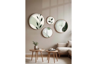 4 quadros em madeira - 45 x 45 cm / 36 x 36 cm / 27 x 27 cm / 18 x 18 cm
