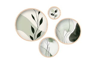 4 quadros em madeira - 45 x 45 cm / 36 x 36 cm / 27 x 27 cm / 18 x 18 cm