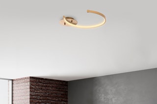 Candeeiro de teto LED Moon - Dourado - 12 W