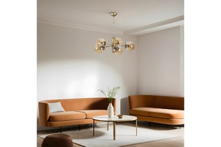 Candeeiro suspenso - Dourado - 5 x 40 - 60 W