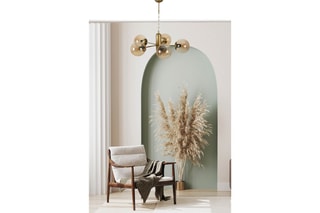 Candeeiro suspenso - Dourado - 5 x 40 - 60 W