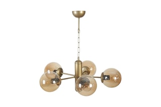 Candeeiro suspenso - Dourado - 5 x 40 - 60 W