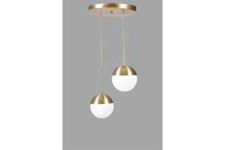 Candeeiro suspenso - Dourado - 2 x 40 W
