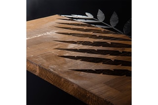 Decoração de parede Leaf - Preto e natural - 50 x 58 cm