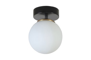 Candeeiro de teto - Preto e branco - 60 W
