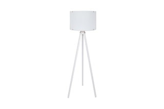 Lampadaire trépied - Blanc - 60 W - 145 cm