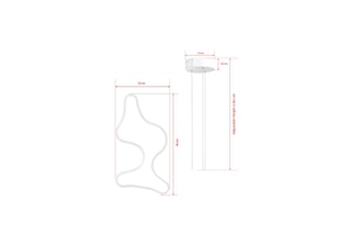 Candeeiro suspenso LED - Branco - 6500 K