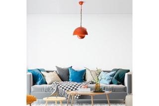 Candeeiro suspenso - Laranja - 40 W