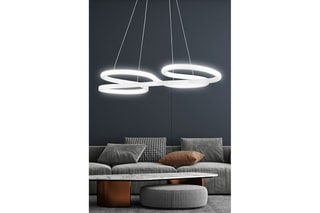 Candeeiro suspenso LED Swing - Branco - 40-60 W