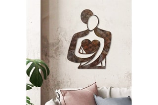 Décoration murale Rusty Hug - Marron - 70 x 52 cm