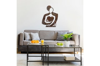 Décoration murale Rusty Hug - Marron - 70 x 52 cm