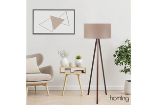 Lampadaire - Taupe clair - 60 W - 140 cm