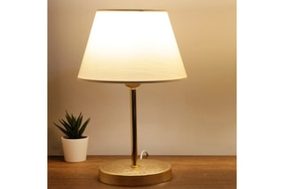 Candeeiro de mesa Ayd - Creme e preto - 60 W
