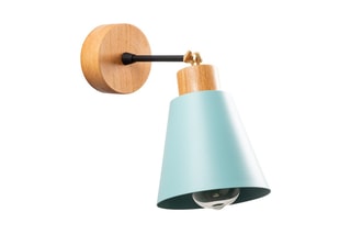 Aplique de parede Manavgat - Azul e natural - 100 W