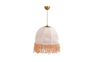 Candeeiro suspenso TM222 - Branco e bege - 60 W