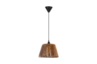 Candeeiro suspenso - Natural e preto - 45 - 60 W